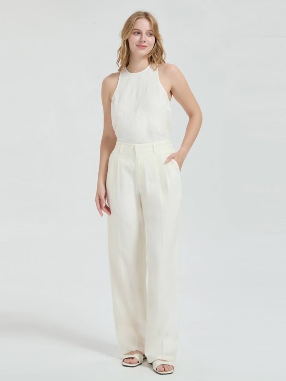 A New Day Women's High-Rise Pleated Pants